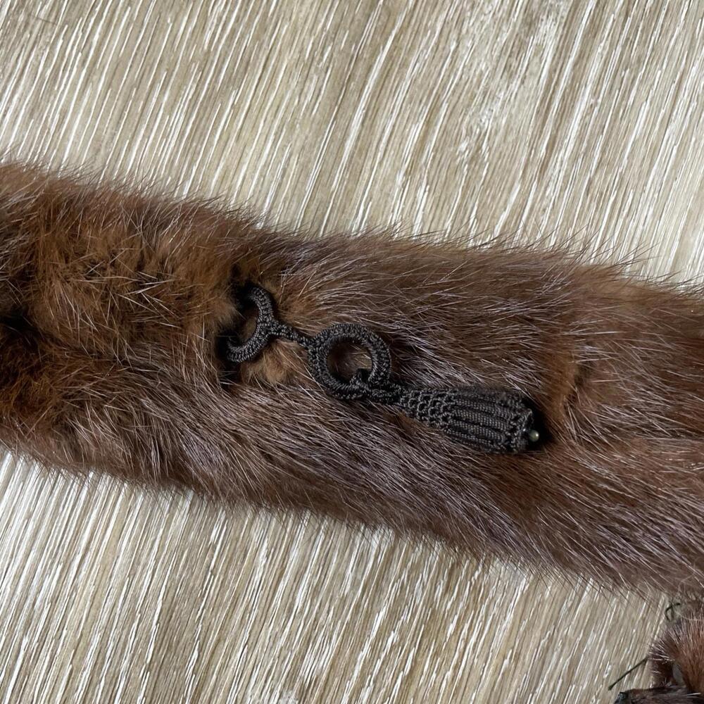 Stunning Vintage Japanese Ginza Furs Real Sable Full Size Scarf Stole EUC! - Picture 6 of 9